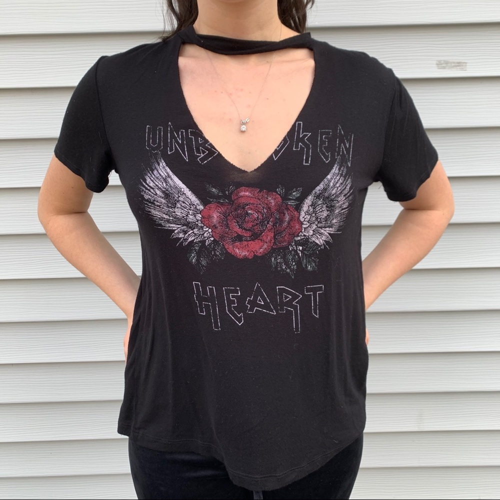 Charlotte Russe | Unbroken Heart Shirt
